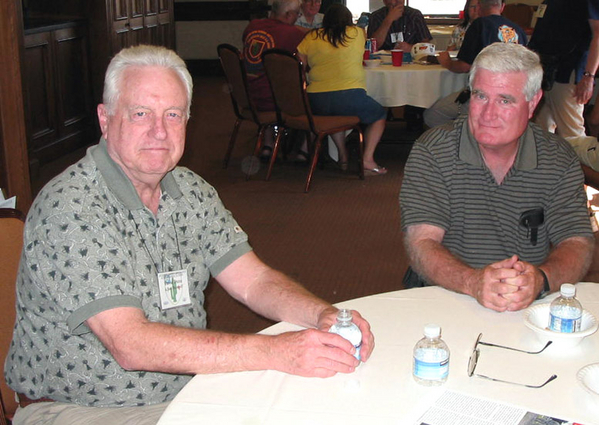 The Hospitality Suite
Distinguished men of A/2/35: David Dunn and Bobby Day.
