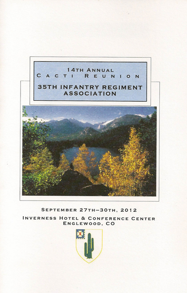 Program: 35th Infantry Regiment Reunion
Program Cover
