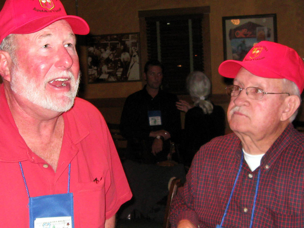 Having a good time!
Terry Stuber, left, and Ernie Kingcade are a couple of "First Timers" to join us at the Reunion.
