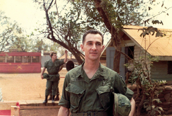 Battery Commander, "C" Battery
"Hi, I'm Cpt David Scott.  Make this interview quick because I've got to catch that artillery bus behind me."  Yes, I served under Major Jerry Orr as the Asst S-3 in the HQ Bn.  He jumped my ass on a regular basis, but he taught me a lot.
