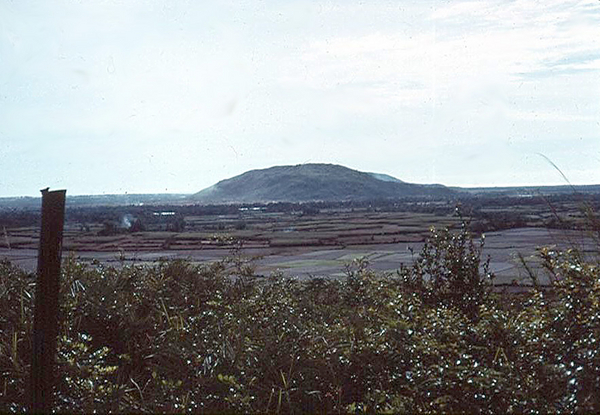 This hill blocks the view of LZ Montezuma (as seen from LZ OD to the west).  Montezuma was first home to the US Marines, then the 3rd Brigade, 25th which re-named it FSB Bronco.  Later, the name returned to Montezuma.  Take your pick!

