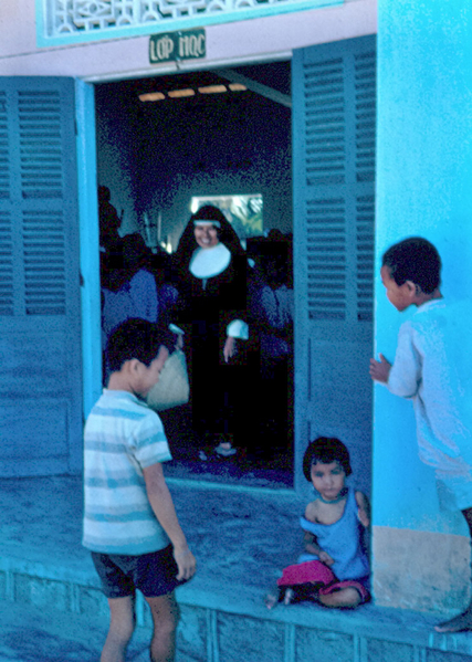 Duc Pho Orphanage
Catholic nun stands in door of Orphanage.
