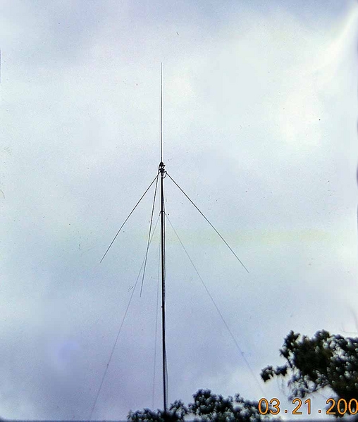 Roger that, over
An R-292 antenna ready for commo.  This one actually stands up straight.  Imagine that!
