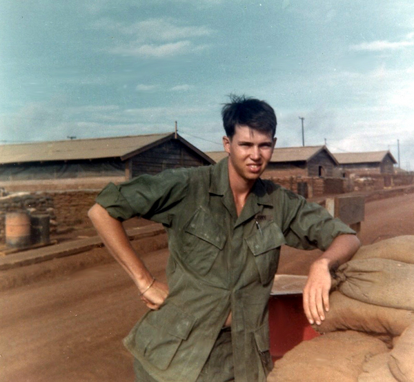 Hogan
One of my Commo buddies, Hogan back at Camp Enari in Pleiku shortly before returning home 1968... note the clean, pressed jungle fatigues!

