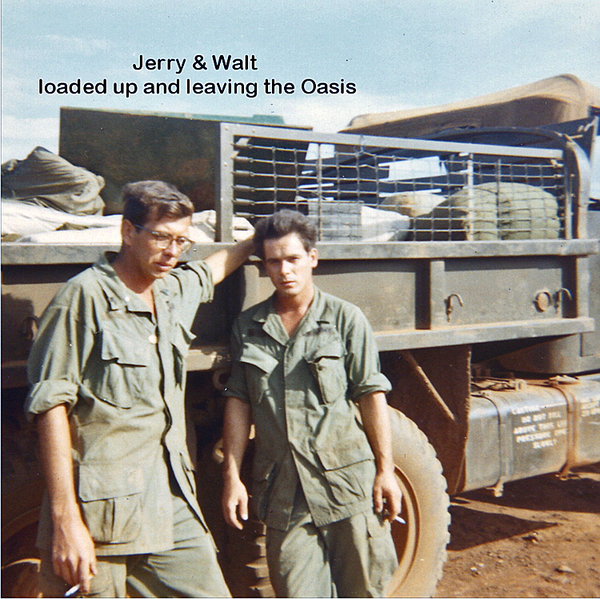 Goodbye, LZ Oasis
Jerry & Walt loading; departing LZ Oasis and moving to Camp Enari, November, 1969.

