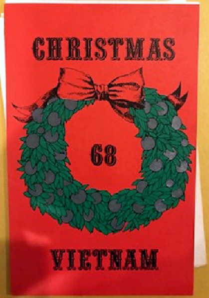Christmas card in Vietnam
Many units came up with Christmas cards and some had Christmas menus also.
