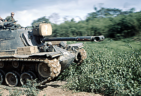 Tanks, too
We had every sort of war armament present in Vietnam; mostly WWII holdovers.
