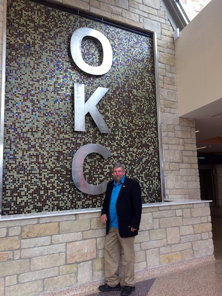 The ENCORE Reunion: Ft Sill, OK May, 2017
The late Joe Henderson, standing by the Entrance to the Museum.  Joe served a 2-year term as President of the 35th Inf Regt Assn, as well as being a member of the 2/9th FA,
