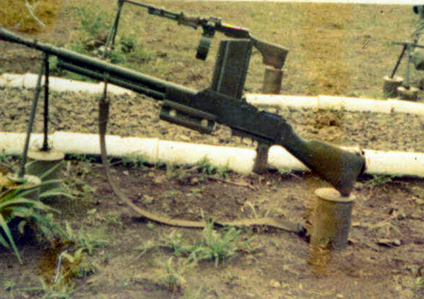 Memories of LZ St George
Captured enemy weapons.  When I was out with the grunts, this is what we got ambushed with.  I will never forget the BAR (Browning Automatic Rifle).  Sounds just like it does in the movies.  It has it's own tune and is very nasty and deadly.
